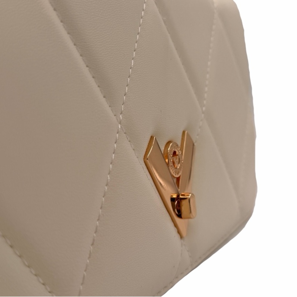 Valentino Orlandi Ivory Quilted Crossbody Bag - Picture 6 of 7